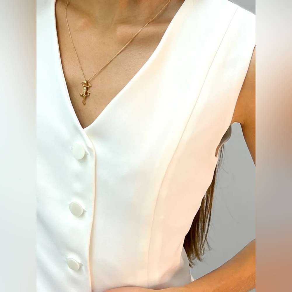 Button-Front Vest Coat - Picture 7 of 8